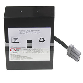 Global Technology Systems UPS replacement battery for APC RBC33